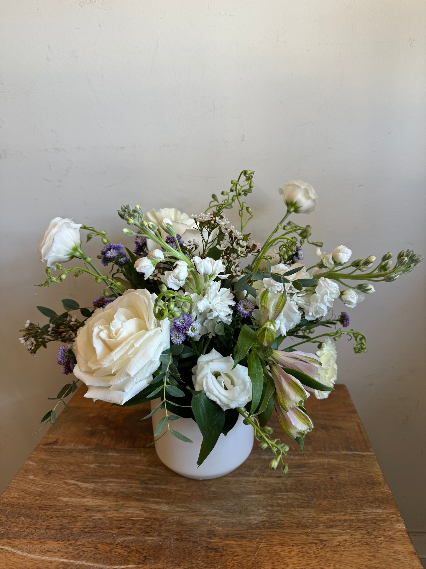 Simply White Sympathy Arrangement