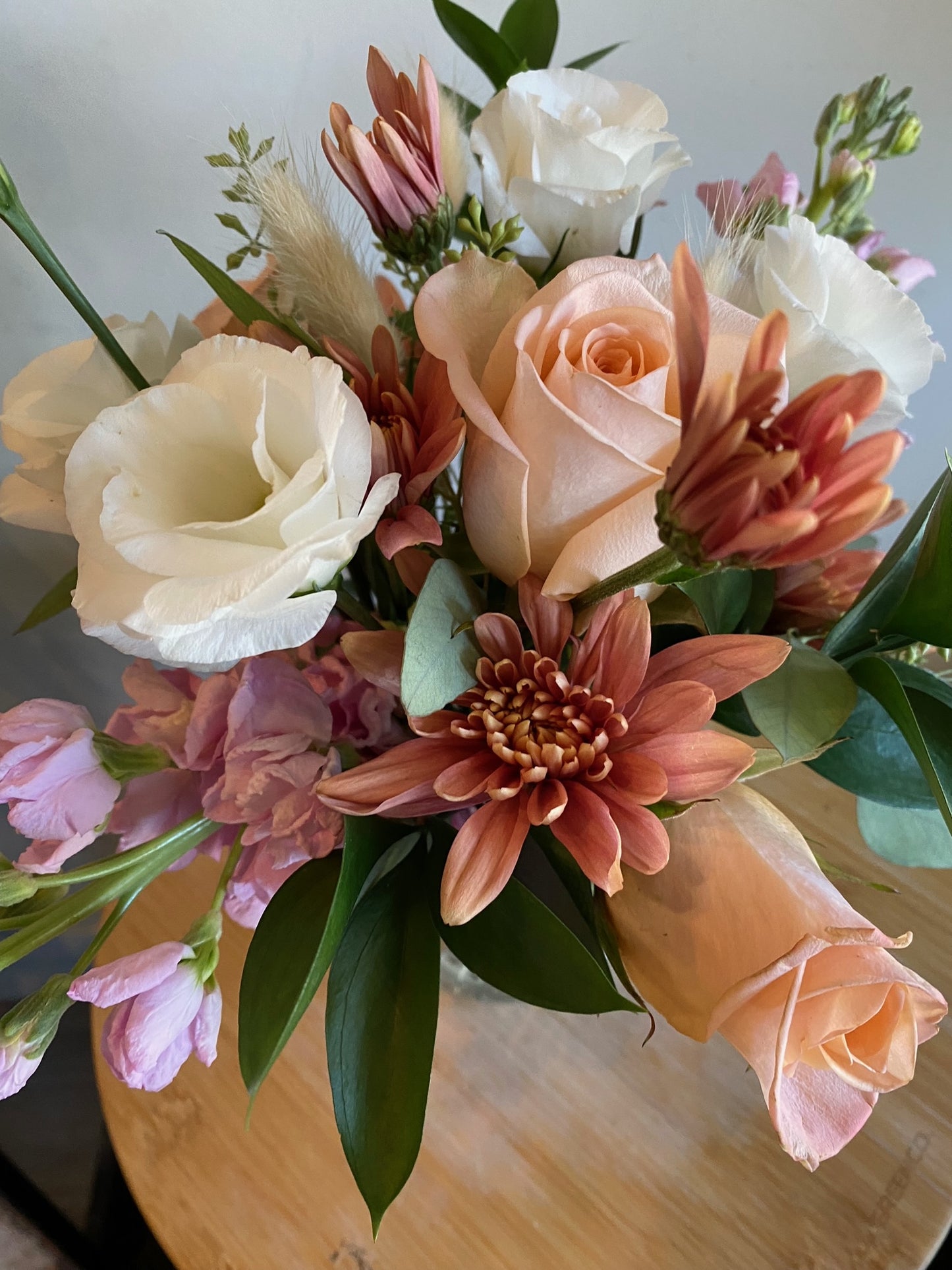 Mixed Fall Arrangement in A Glass Jar