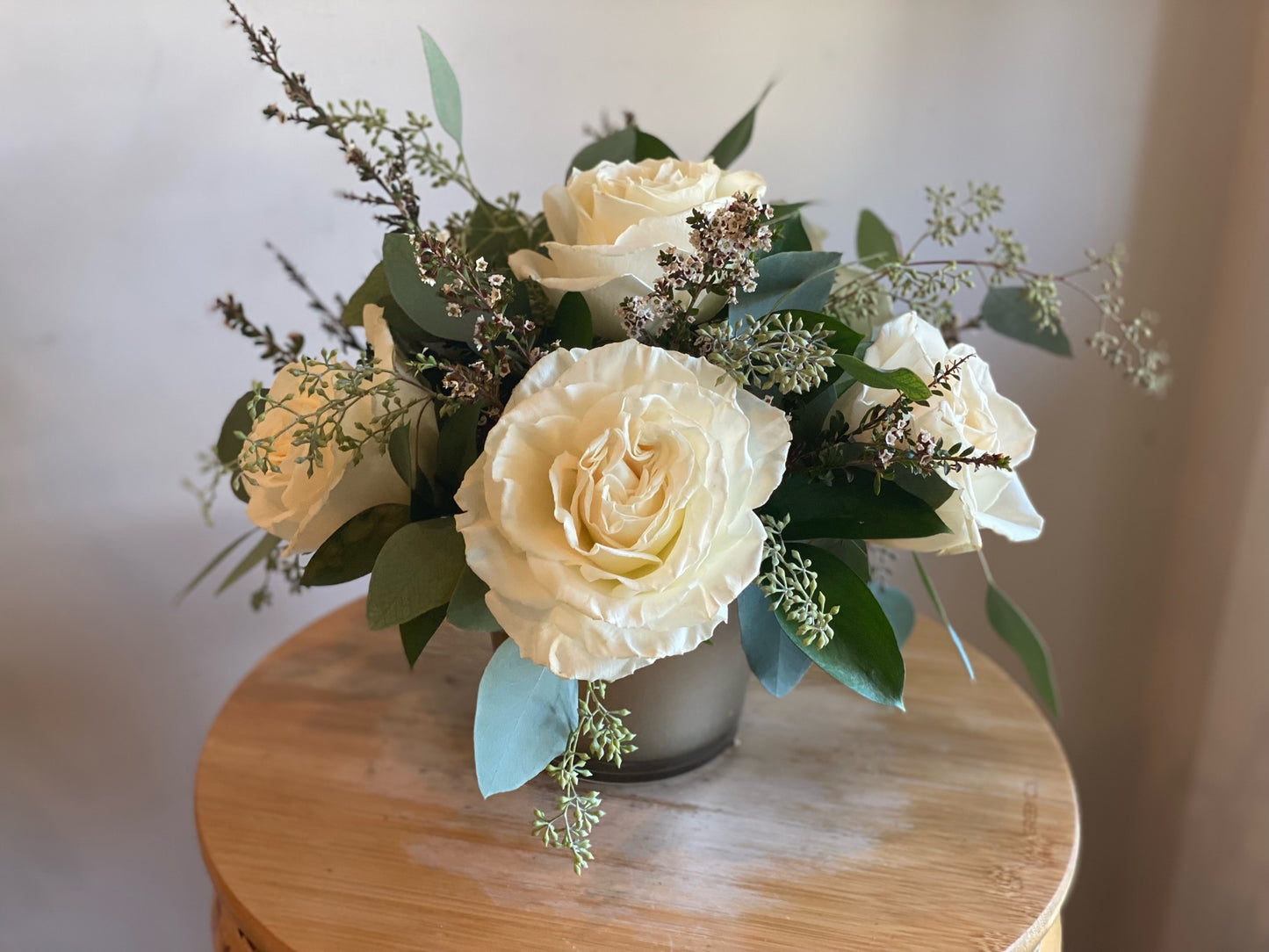 Festival Fall Arrangement in Gold Jar