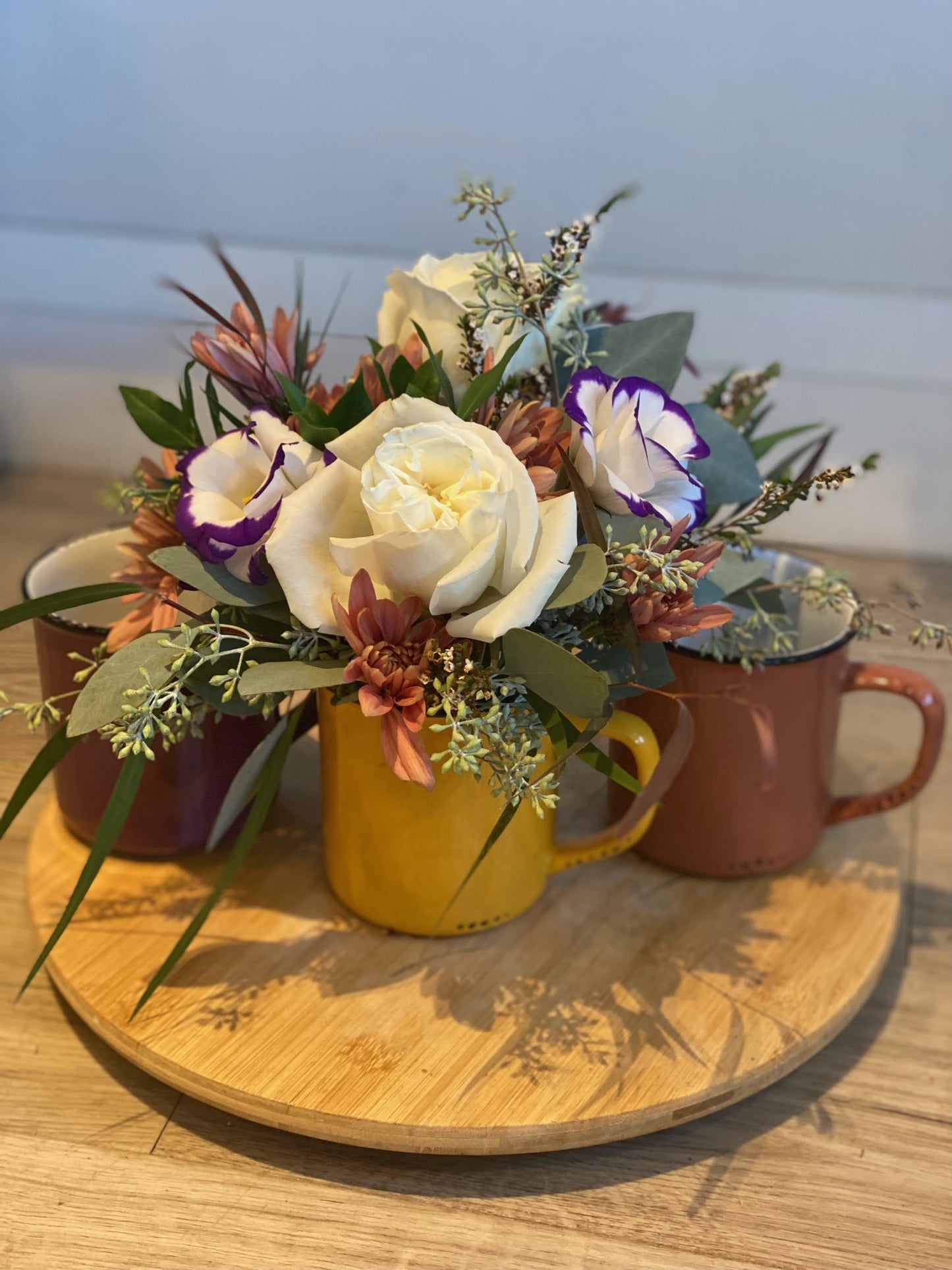 Fall Enamel Mug Arrangement