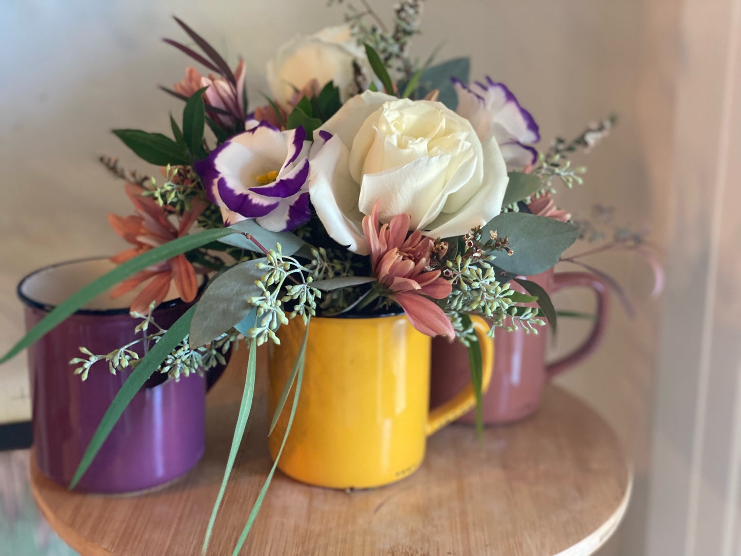 Fall Enamel Mug Arrangement