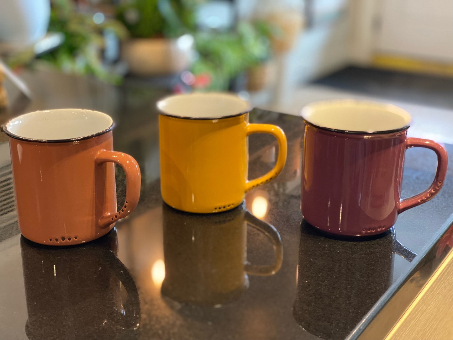 Fall Enamel Mug Arrangement