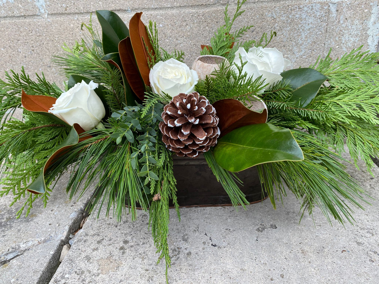 Winter Greens Arrangement