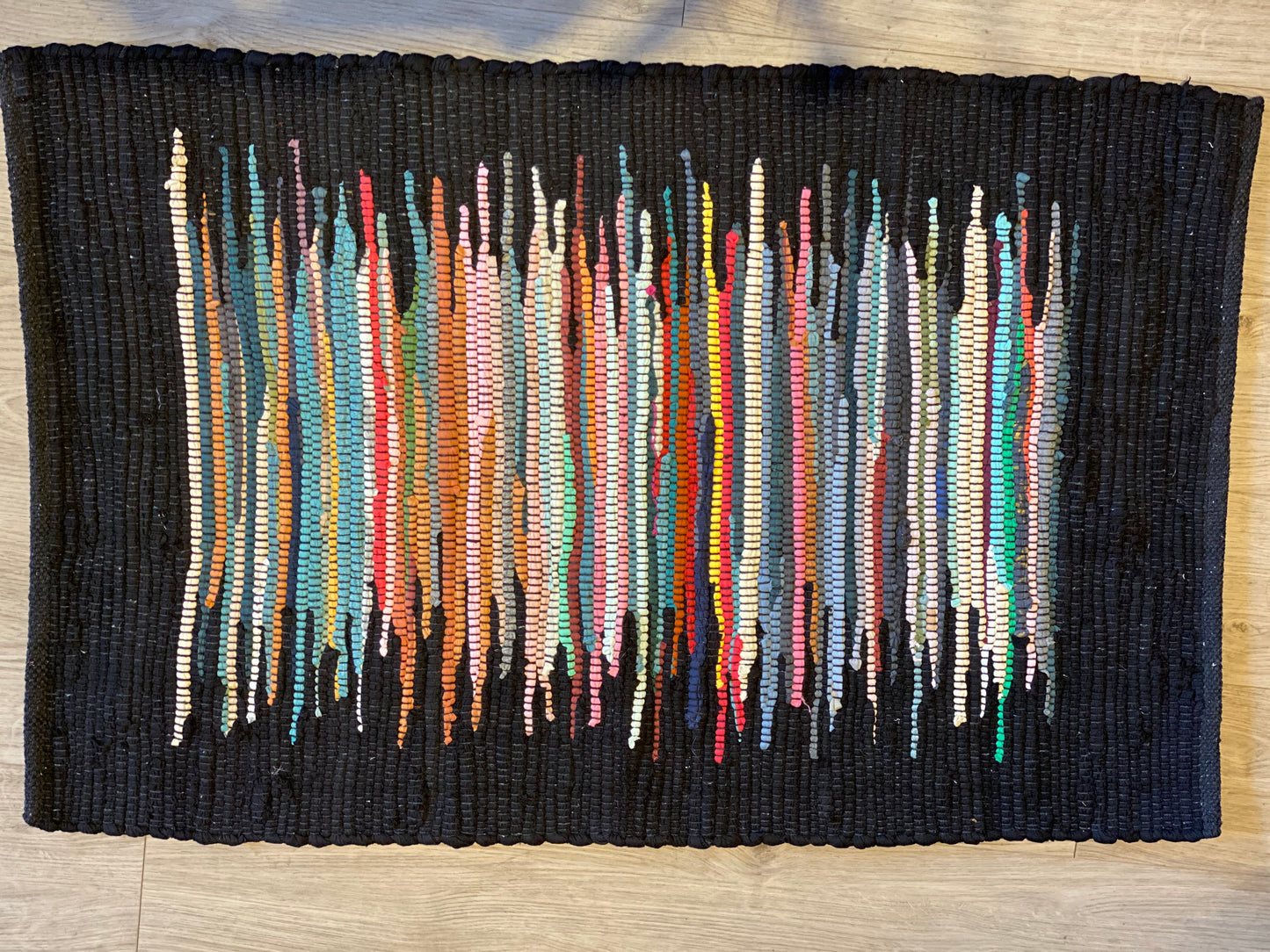 Black Woven Rug