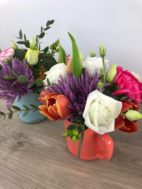 Enamel Mug Arrangement