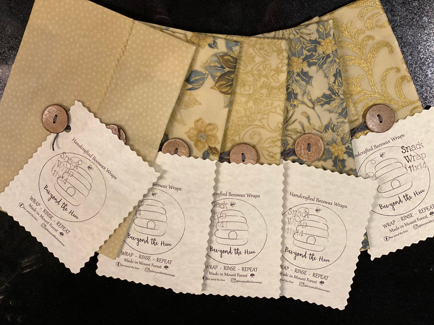 Beeyond the Hive Snack-Size Wax Food Wrap