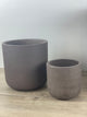 Brown Cement Quarry Pots