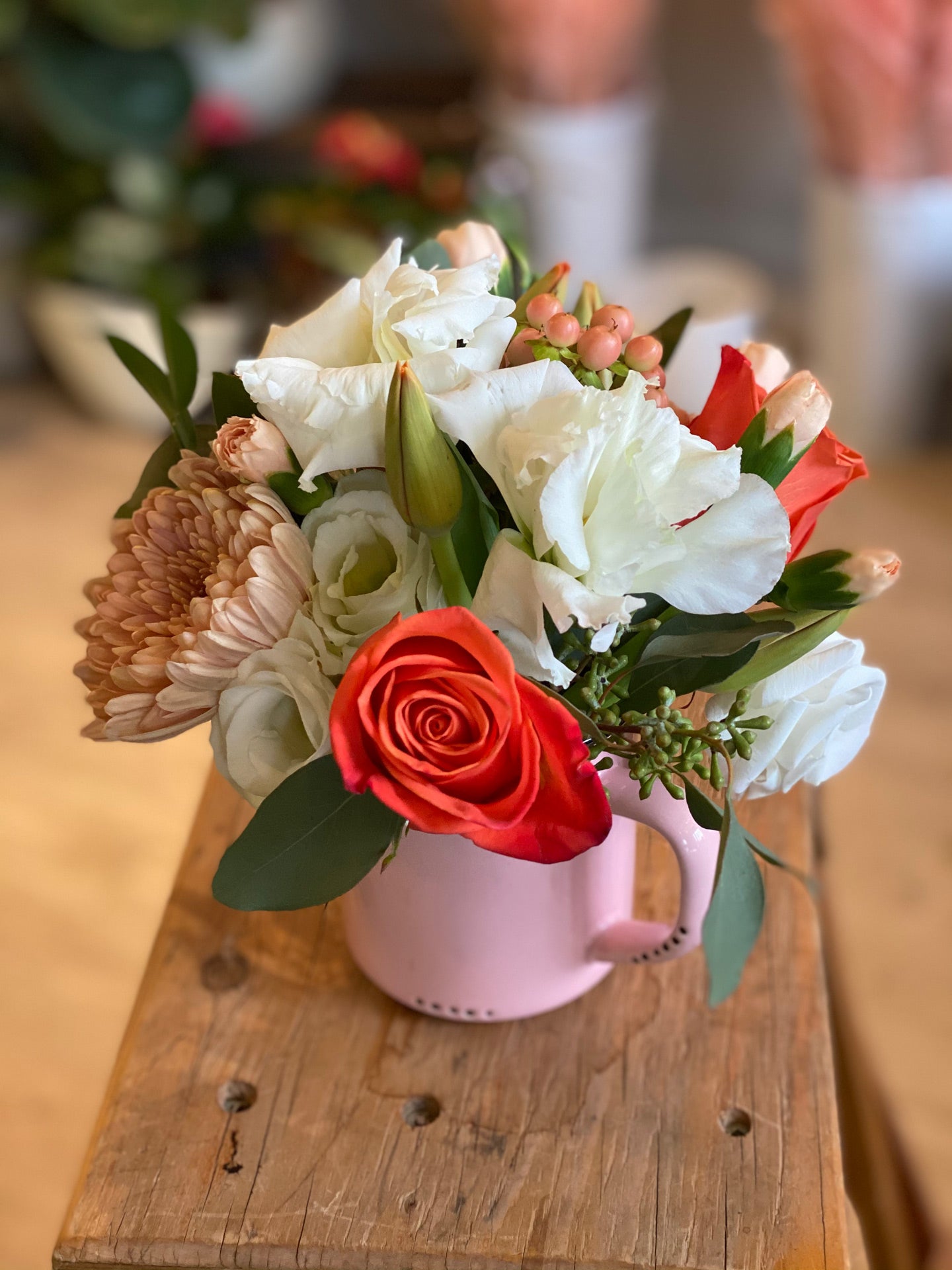 Enamel Mug Arrangement