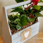 Valentine's Day Wooden Crate Planter