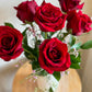 Half Dozen Luxury Red Roses in a Vase