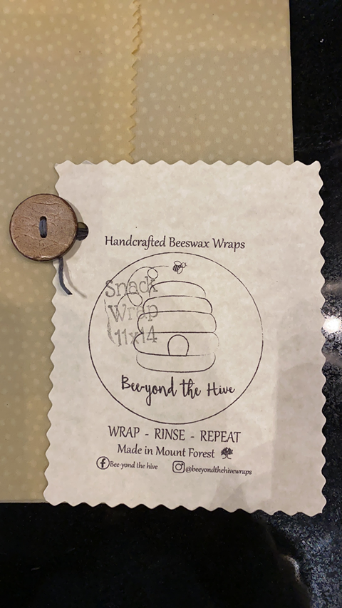 Beeyond the Hive Snack-Size Wax Food Wrap