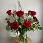 Dozen Luxury Red Roses in a Vase