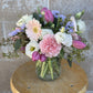 Mixed Spring Arrangement in A Glass Jar