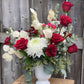 Red and White  Arrangement