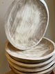 Round Natural Wood Tray