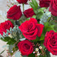 Dozen Luxury Red Roses in a Vase